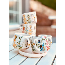 Flower Patterned Coffee  Cup - FN-21041902