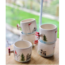 Winter Patterned Tea Cup - 221121-3