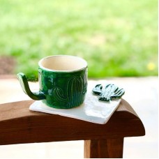 Cactus Patterned Coffee Cup - FN-19FNTRP005