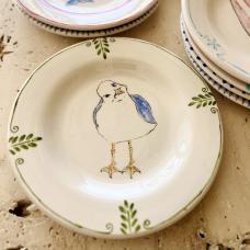 Seagull Patterned Plate - 250625-11