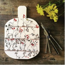 Rooster Patterned Cutting Plate - SR-19SRHYV010