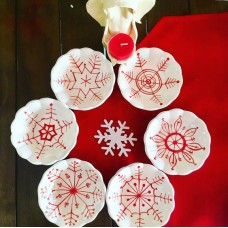 Snowflake Series Tea Coaster Set - CT-19CTYLB003