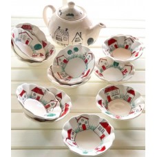 House Series Tea Coaster Set - CT-19CTSB007
