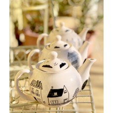 Teapot With House Pattern - DM-19DMSB005