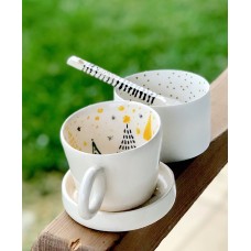 Xmass Patterned Turkis Coffee Mug - FN-19FNYLB078