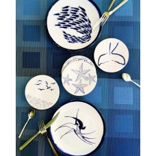 Fish Patterned Plate - TB-19TBTRP014-2