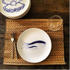 Whale Patterned Plate - TB-19TBMRN003