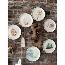 Pinecone Patterned Plate Set - TB-19TBSNB046